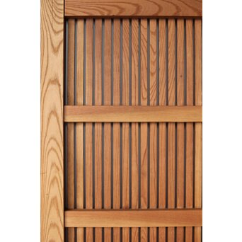 総欅 格子蔵戸　W0181 