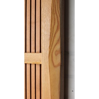 総欅 格子蔵戸　W0181 