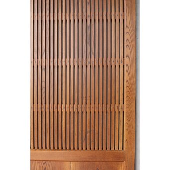 総欅 格子蔵戸　W0181 