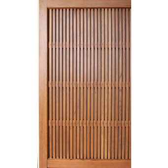 総欅 格子蔵戸　W0181 