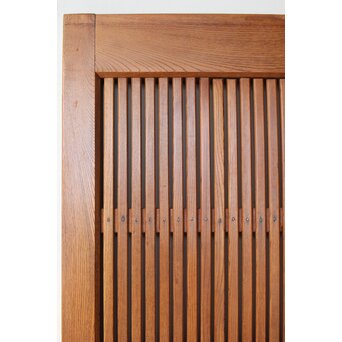 総欅 格子蔵戸　W0181 