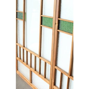 全面レトロガラス建具 4枚1組　GD0265Y 