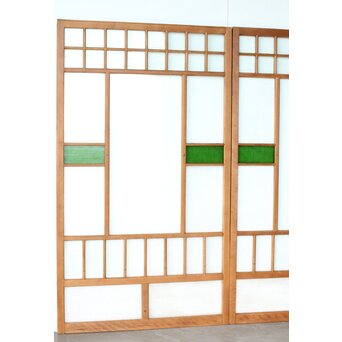 全面レトロガラス建具 4枚1組　GD0265Y 