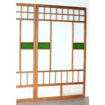 全面レトロガラス建具 4枚1組　GD0265Y 