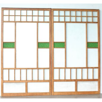 全面レトロガラス建具 4枚1組　GD0265Y CD　表