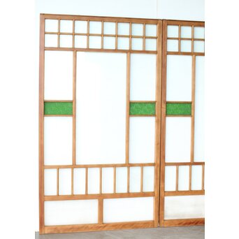 全面レトロガラス建具 4枚1組　GD0265Y 