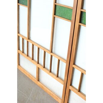 全面レトロガラス建具 4枚1組　GD0265Y 