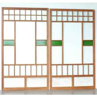 全面レトロガラス建具 4枚1組　GD0265Y CD　ウラ