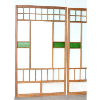 全面レトロガラス建具 4枚1組　GD0265Y 