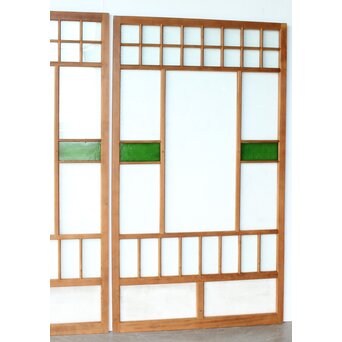 全面レトロガラス建具 4枚1組　GD0265Y 