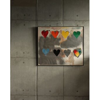 Jim Dine ジムダイン 8hearts シルクスクリーンポスター　Z574