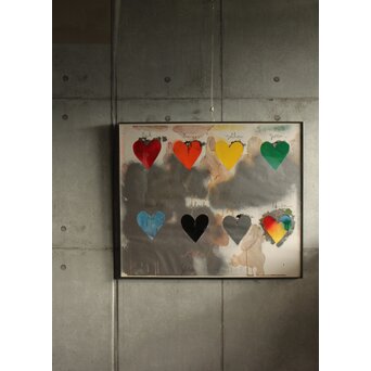 Jim Dine ジムダイン 8hearts シルクスクリーンポスター　Z574 