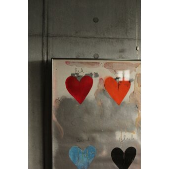 Jim Dine ジムダイン 8hearts シルクスクリーンポスター　Z574 