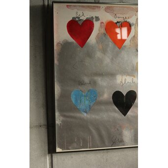 Jim Dine ジムダイン 8hearts シルクスクリーンポスター　Z574 