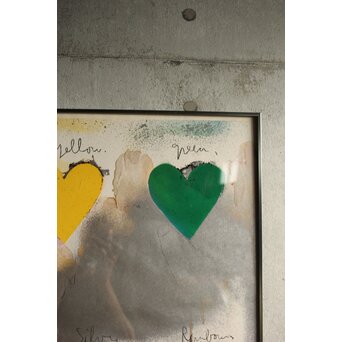 Jim Dine ジムダイン 8hearts シルクスクリーンポスター　Z574 