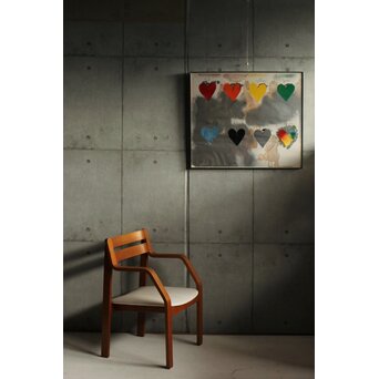 Jim Dine ジムダイン 8hearts シルクスクリーンポスター　Z574 