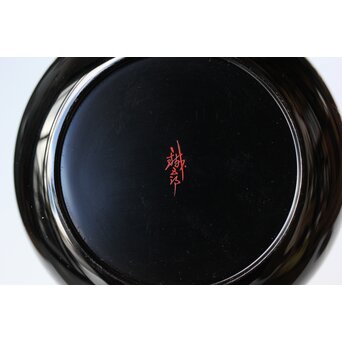 鈴谷鐡五郎 秋草に虫 蒔絵棗　Q374 