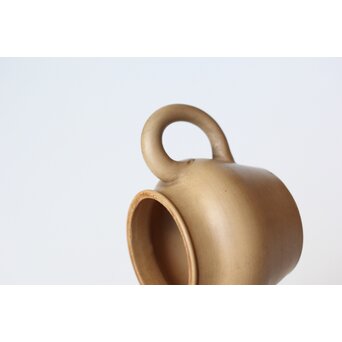 柴田一光 常滑焼 後手白泥急須　P516 