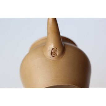 柴田一光 常滑焼 後手白泥急須　P516 