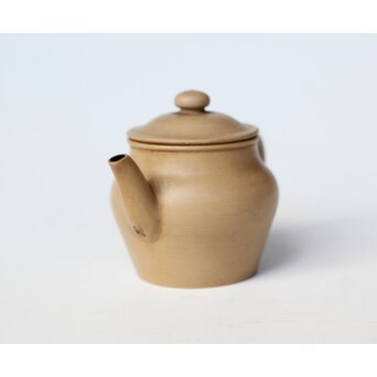 柴田一光 常滑焼 後手白泥急須　P516 