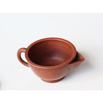 片岡二光 常滑焼 後手朱泥急須　P517 