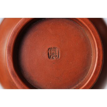 片岡二光 常滑焼 後手朱泥急須　P517 