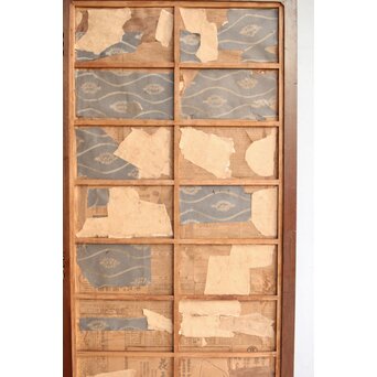 高島屋刺繍 稀少タグ付 花鳥刺繍衝立　U368 