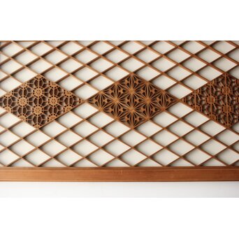 白木 小型組子書院/天袋　R0457 