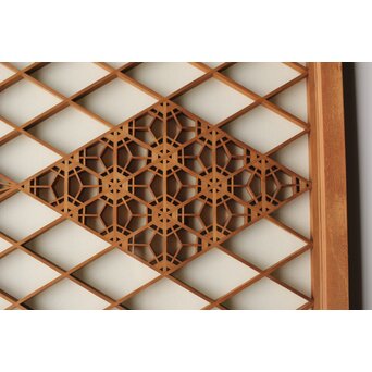 白木 小型組子書院/天袋　R0457 