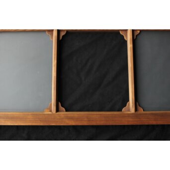 市松硝子の飾欄間 在庫2枚　R0458 