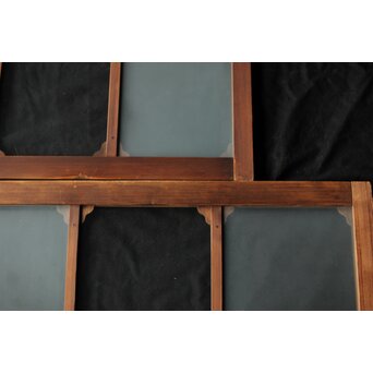 市松硝子の飾欄間 在庫2枚　R0458 