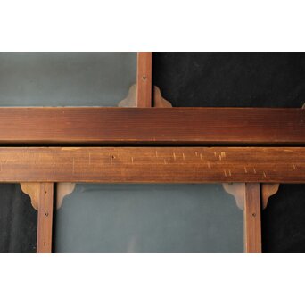 市松硝子の飾欄間 在庫2枚　R0458 