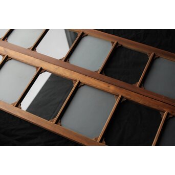 市松硝子の飾欄間 在庫2枚　R0458 