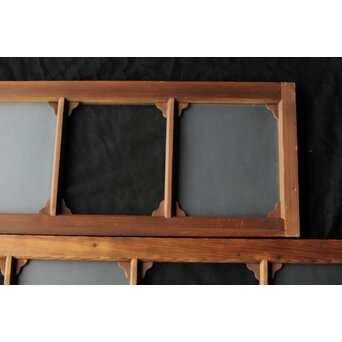 市松硝子の飾欄間 在庫2枚　R0458 