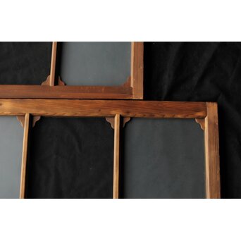 市松硝子の飾欄間 在庫2枚　R0458 