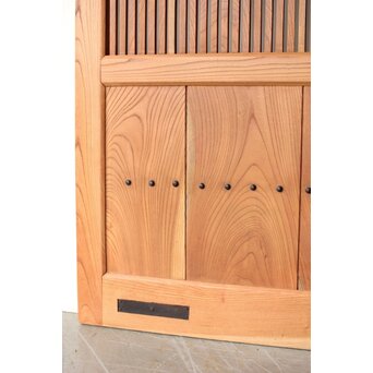 総欅白木格子蔵戸　W0186Y 