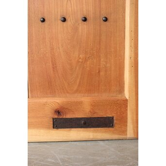 総欅白木格子蔵戸　W0186Y 