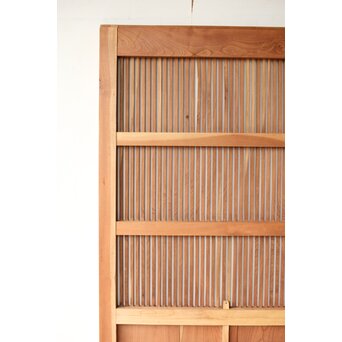 総欅白木格子蔵戸　W0186Y 