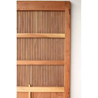 総欅白木格子蔵戸　W0186Y 