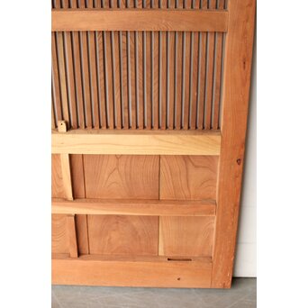 総欅白木格子蔵戸　W0186Y 