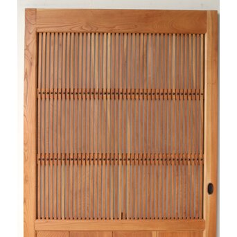 総欅白木格子蔵戸　W0186Y 