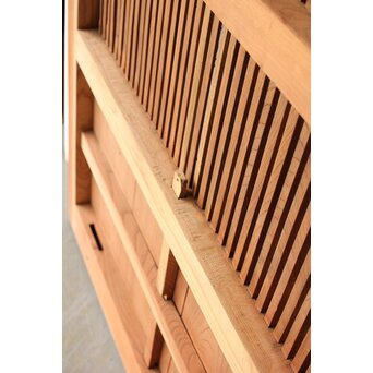 総欅白木格子蔵戸　W0186Y 