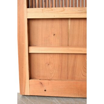 総欅白木格子蔵戸　W0186Y 