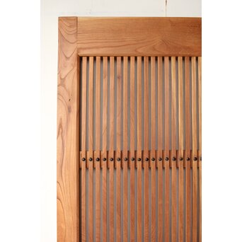 総欅白木格子蔵戸　W0186Y 