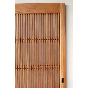 総欅白木格子蔵戸　W0186Y 