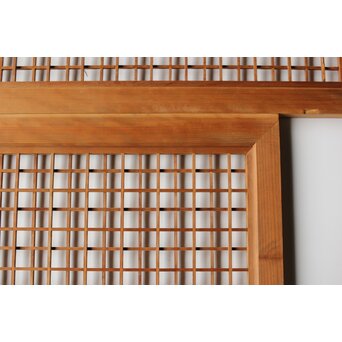 違い組子の欄間 2枚1組　R0462 