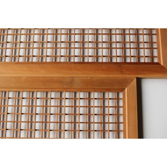 違い組子の欄間 2枚1組　R0462 