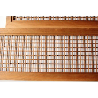 違い組子の欄間 2枚1組　R0462 