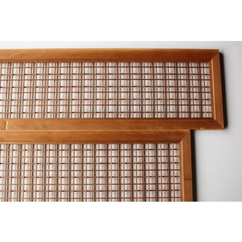 違い組子の欄間 2枚1組　R0462 