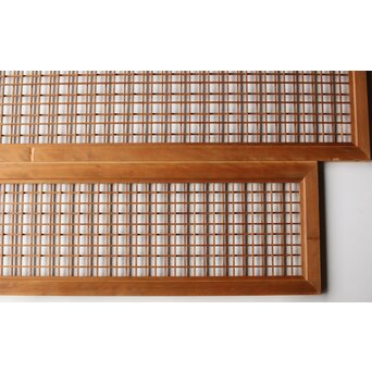 違い組子の欄間 2枚1組　R0462 